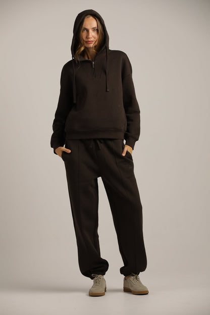 סווטשירט אוברסייז עם קפוצ'ון | קנת קול