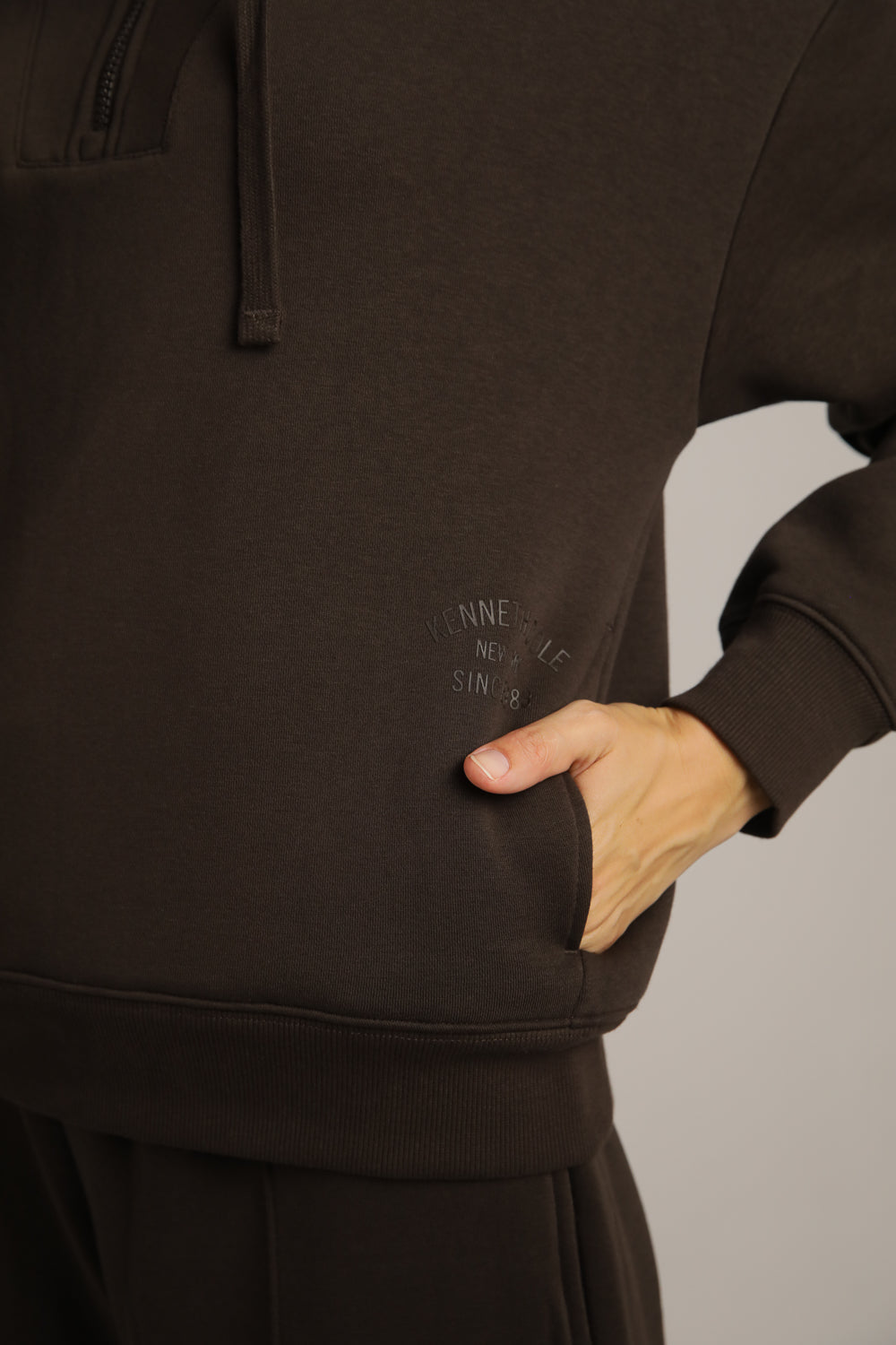 סווטשירט אוברסייז עם קפוצ'ון | קנת קול