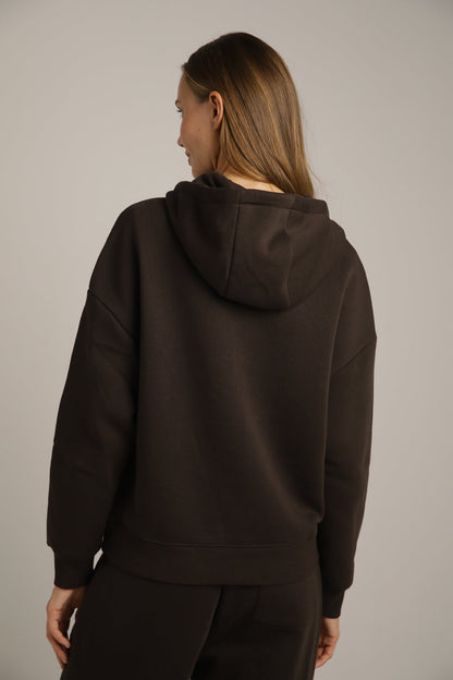 סווטשירט אוברסייז עם קפוצ'ון | קנת קול