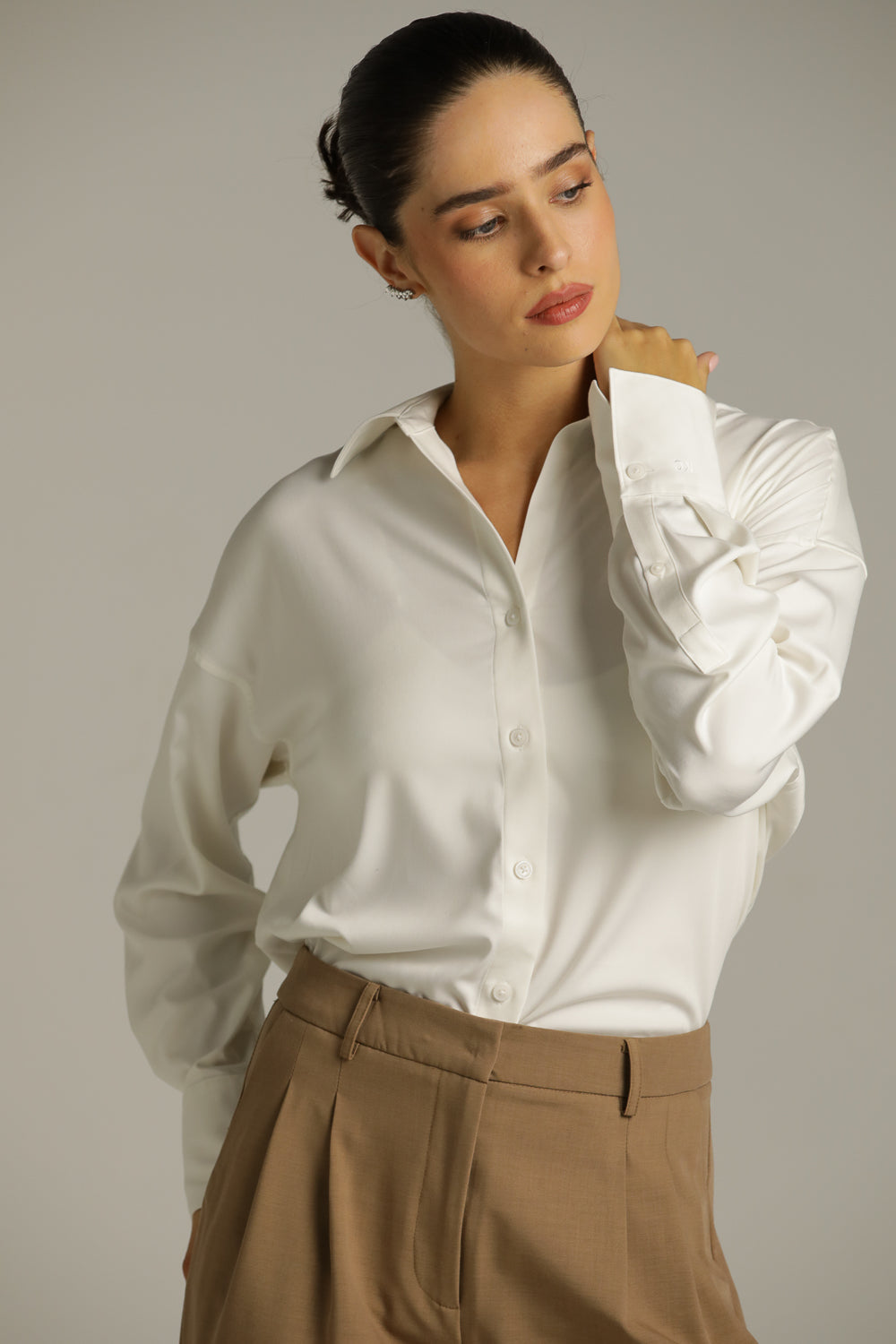 חולצה מכופתרת אוברסייז | קנת קול