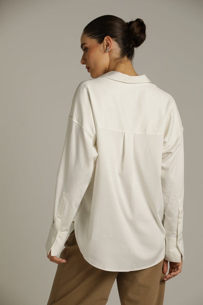 חולצה מכופתרת אוברסייז | קנת קול