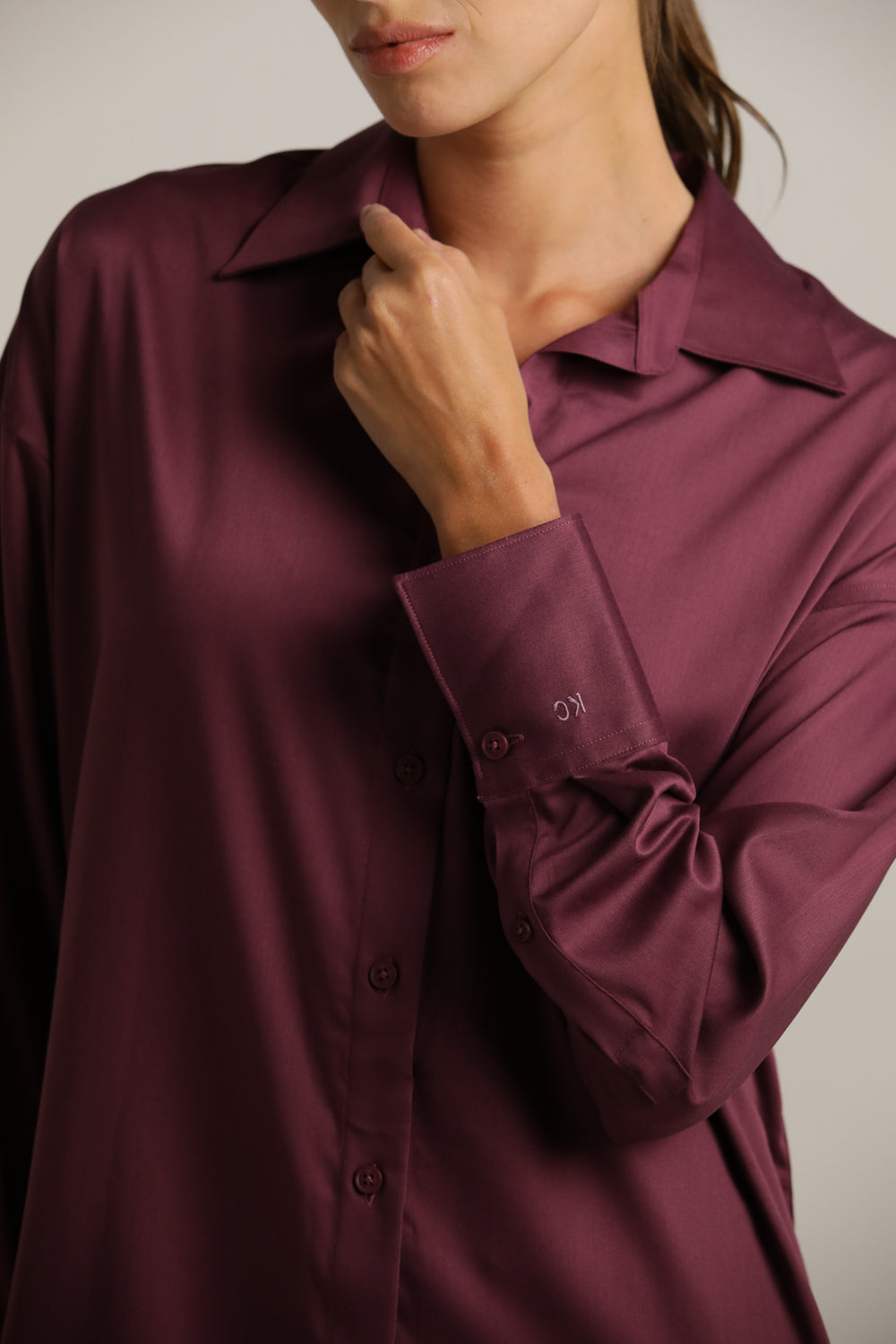 חולצה מכופתרת אוברסייז | קנת קול