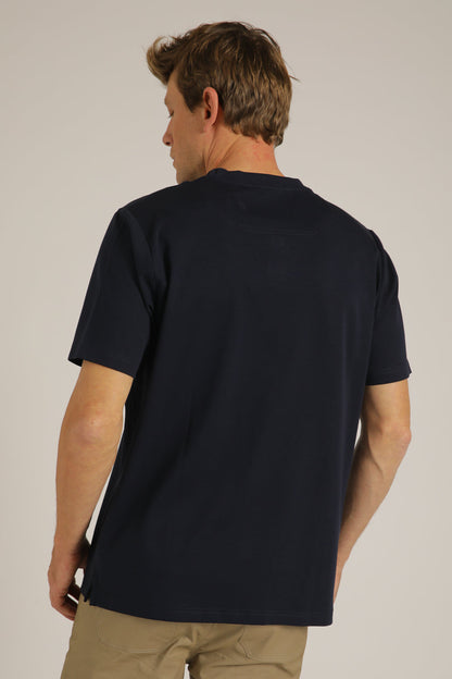 טישירט קצרה עם צוארון הנלי | קנת קול