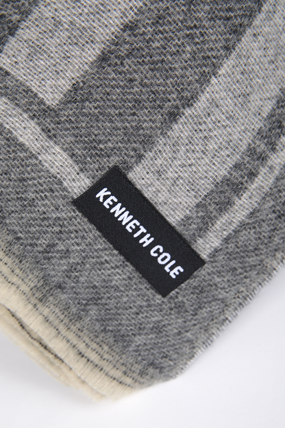 צעיף סרוג בצבע אפור לנשים | קנת קול