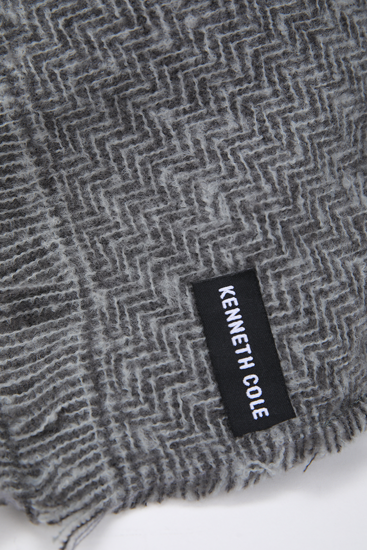 צעיף סרוג בדוגמת זיגזג | קנת קול