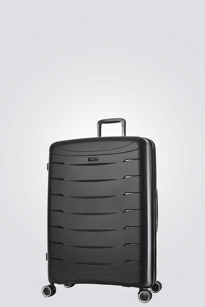 מזוודה קשיחה בינונית 24'' ESSENTIAL בצבע שחור