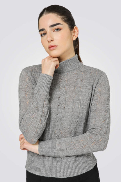 סריג גולף בטקסטורת צמות | קנת קול