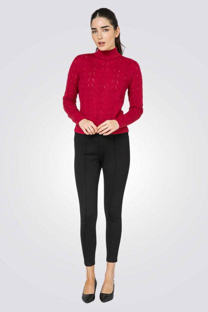 סריג גולף בטקסטורת צמות | קנת קול