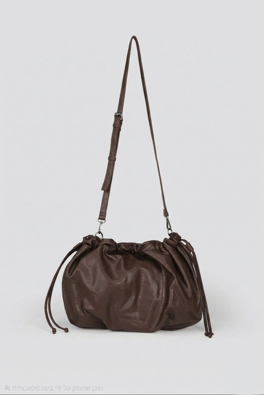 תיק צד בסגנון פאוץ' אלגנטי חום