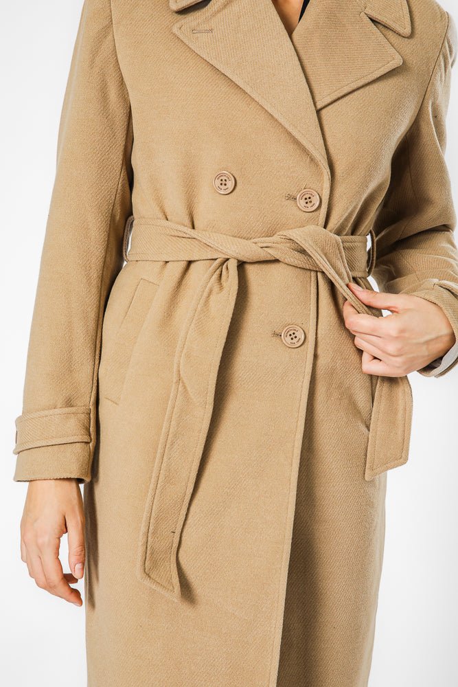 KENNETH COLE - COFFEE מעיל ארוך - MASHBIR//365