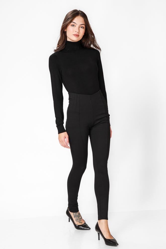 KENNETH COLE - טייץ אלגנטי תיפורים בולטים בצבע שחור - MASHBIR//365