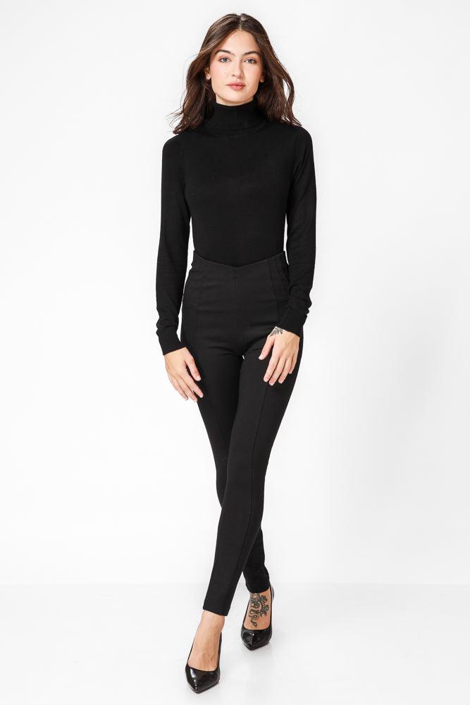 KENNETH COLE - טייץ אלגנטי תיפורים בולטים בצבע שחור - MASHBIR//365
