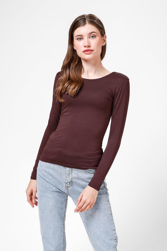 KENNETH COLE - טישירט ג'רסי בצבע בורדו - MASHBIR//365