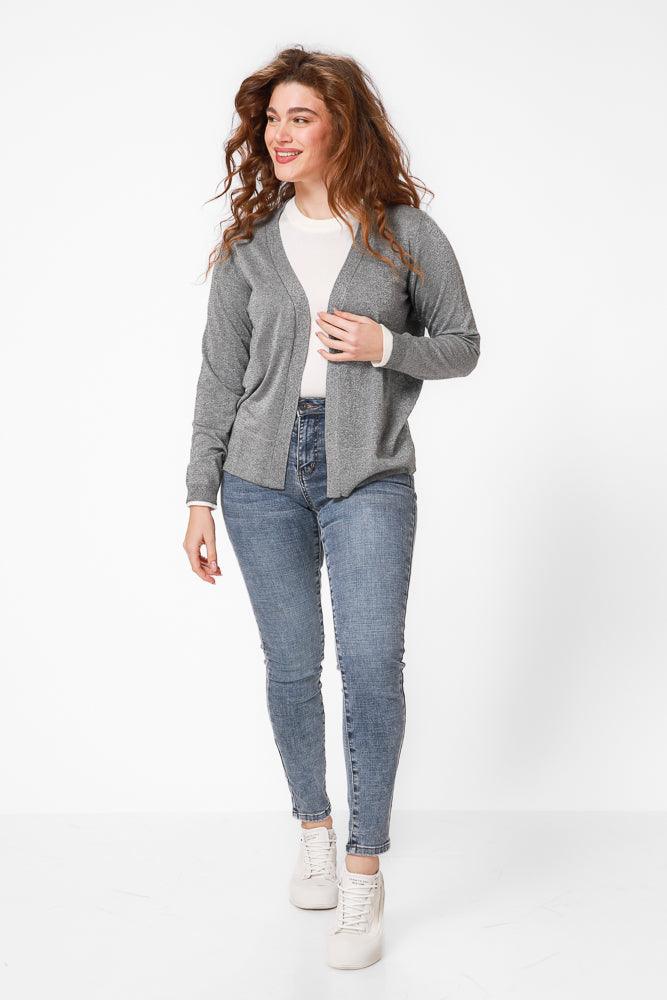 KENNETH COLE - קרדיגן בייסיק בצבע אפור - MASHBIR//365