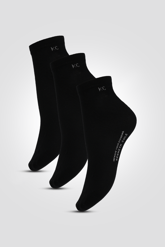 KENNETH COLE - מארז קרסוליות לגברים בצבע שחור - MASHBIR//365
