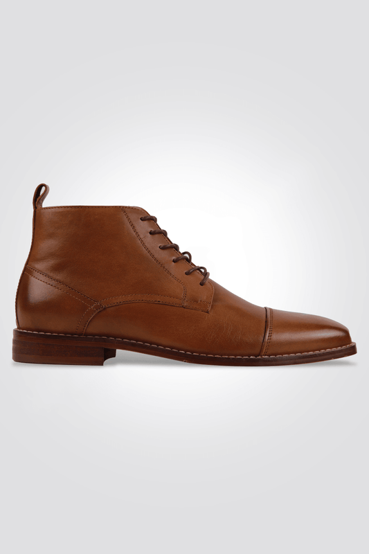 KENNETH COLE - מגפון עור לגבר בצבע חום - MASHBIR//365