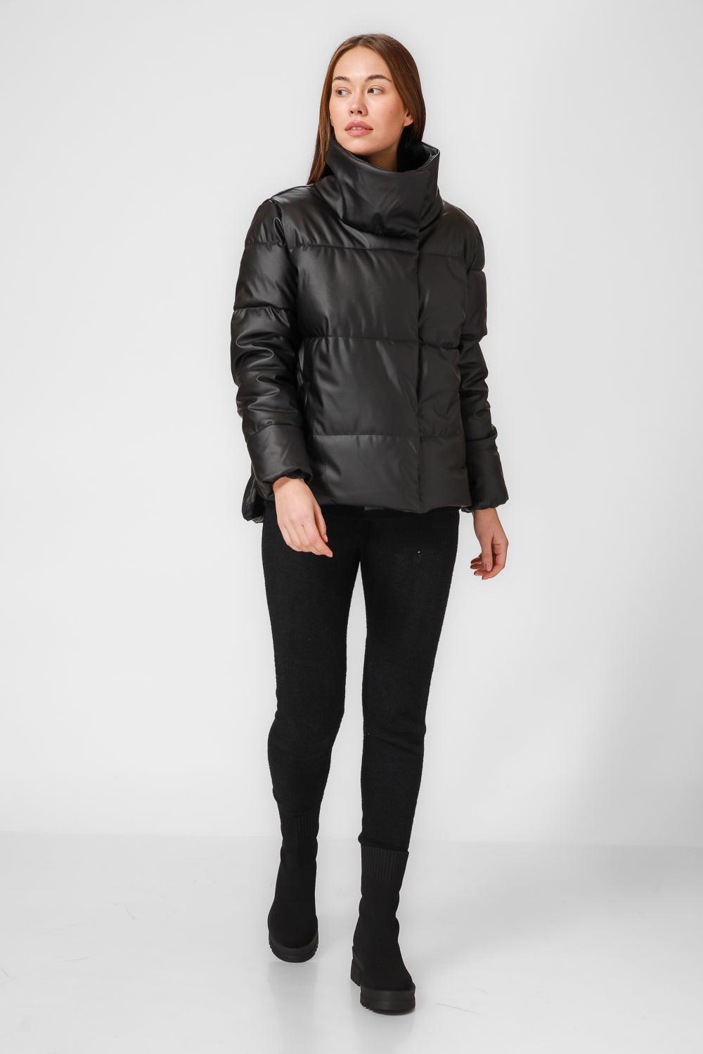 KENNETH COLE - מעיל פוך בצבע שחור - MASHBIR//365