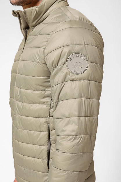 KENNETH COLE - מעיל פוף בצבע ירוק זית - MASHBIR//365