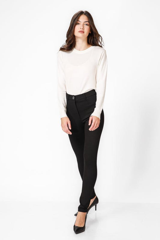 KENNETH COLE - מכנס אלגנט בצבע שחור - MASHBIR//365
