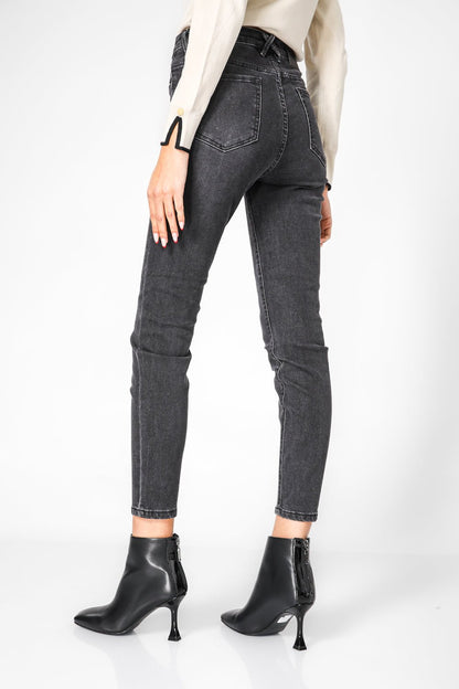 KENNETH COLE - מכנס ג'ינס SKINNY שחור - MASHBIR//365