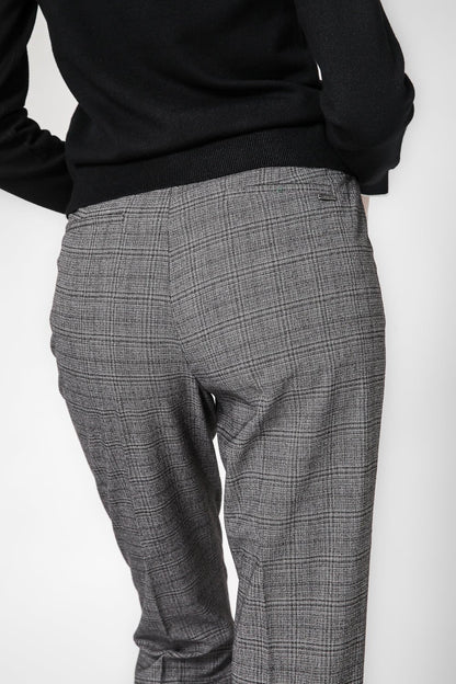 KENNETH COLE - מכנס סיגר משובץ בצבע אפור - MASHBIR//365