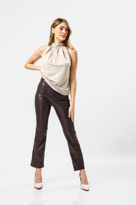 KENNETH COLE - מכנסי TROUSERS חום - MASHBIR//365