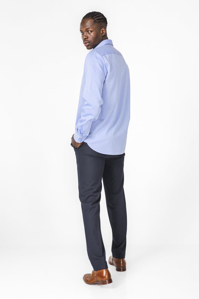 KENNETH COLE - מכופתרת אל קמט בצבע תכלת - MASHBIR//365