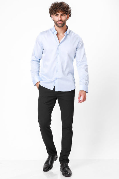 KENNETH COLE - מכופתרת בצבע תכלת בהיר - MASHBIR//365