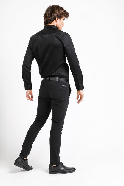 KENNETH COLE - מכופתרת סאטן שחורה - MASHBIR//365