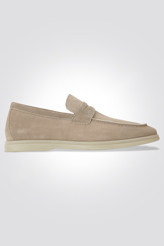 KENNETH COLE - מוקסין זמש עור בצבע בז' - MASHBIR//365