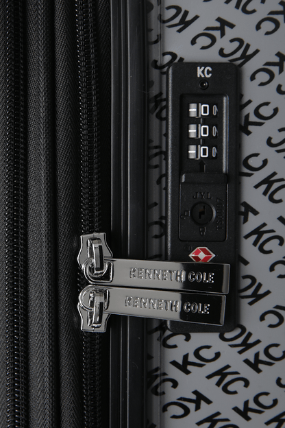 KENNETH COLE - מזוודה קשיחה בינונית 24" SOHO בצבע אפור - MASHBIR//365