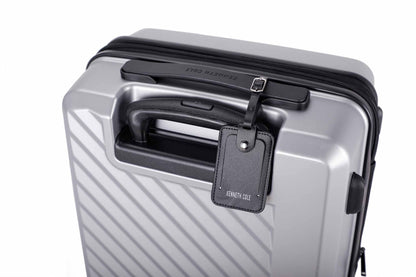 KENNETH COLE - מזוודה קשיחה גדולה 28" MANHATTAN בצבע כסף - MASHBIR//365