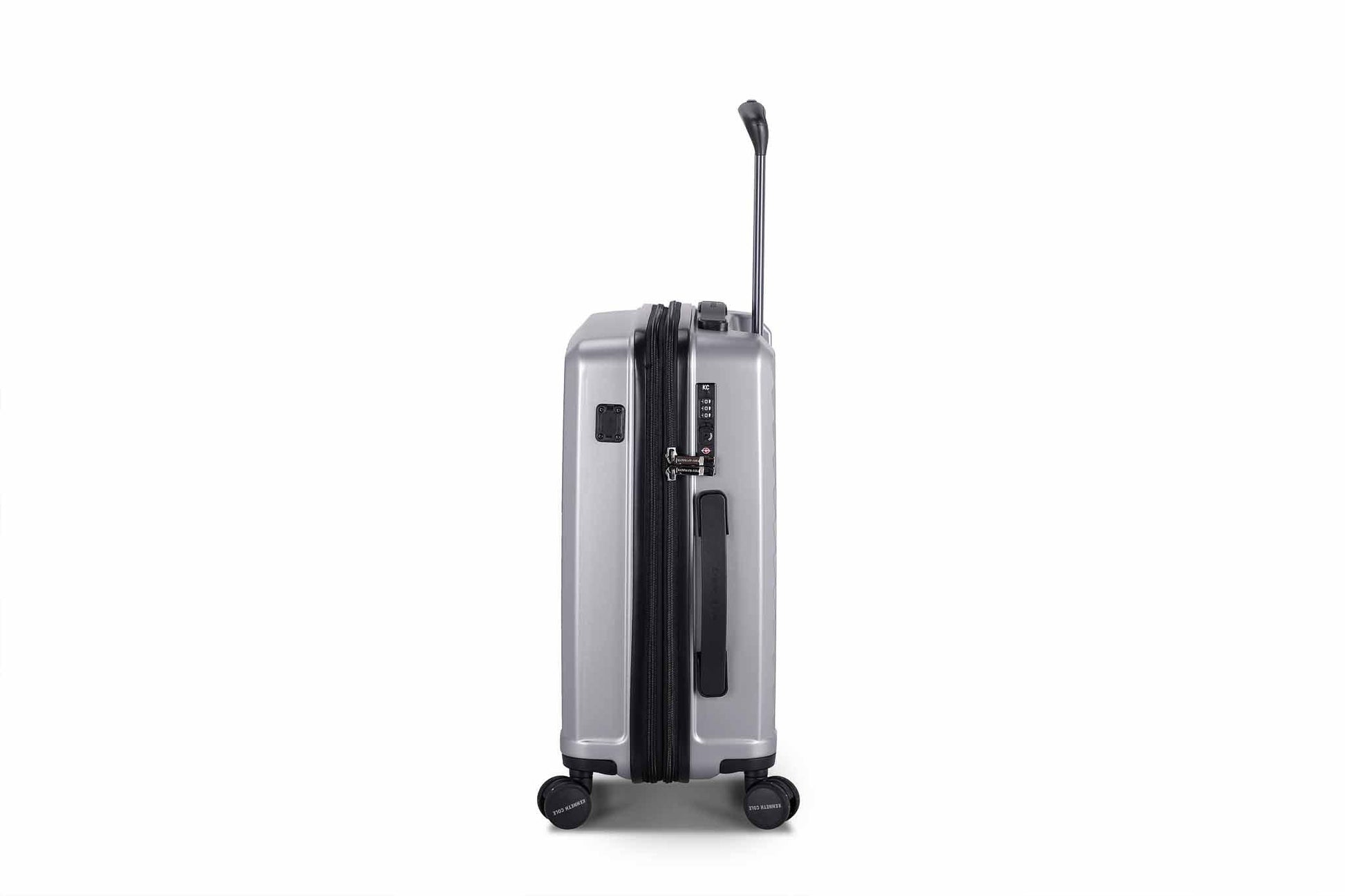 KENNETH COLE - מזוודה קשיחה גדולה 28" MANHATTAN בצבע כסף - MASHBIR//365