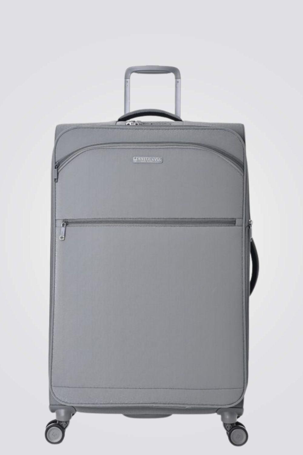 KENNETH COLE - מזוודה מבד גדולה 28'' BROOKLYN בצבע אפור - MASHBIR//365