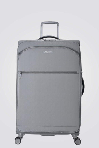 KENNETH COLE - מזוודה מבד גדולה 28'' BROOKLYN בצבע אפור - MASHBIR//365
