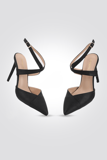 KENNETH COLE - נעלי עקב מעטפת 10 ס"מ בצבע שחור - MASHBIR//365