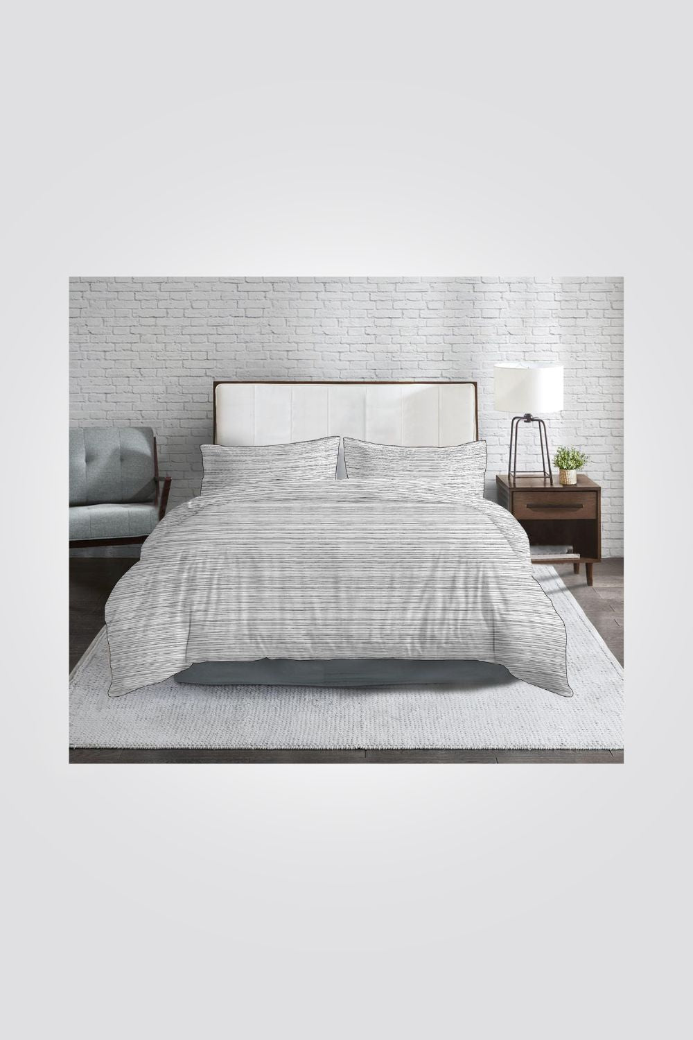 KENNETH COLE - סט מצעים זוגי רחב 180/200 ס"מ כותנה סאטן דגם OSCAR - MASHBIR//365