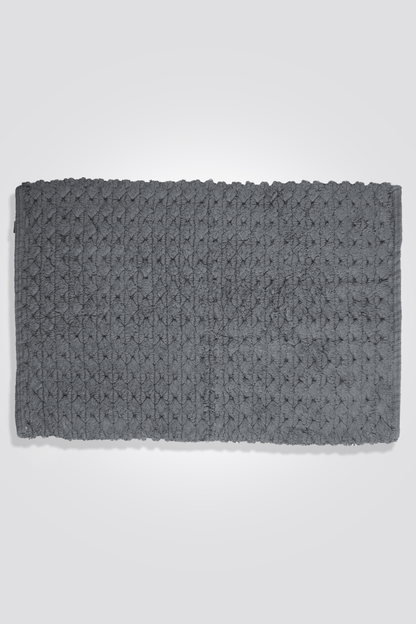 KENNETH COLE - שטיח אמבט ארוג כותנה 50/80 בצבע אפור - MASHBIR//365