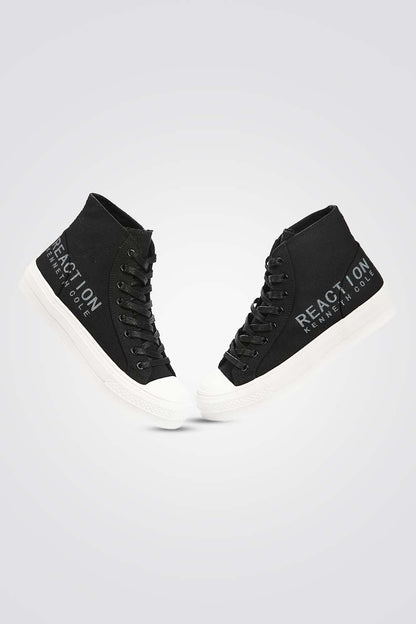 KENNETH COLE - סניקרס קנבס גבוה בצבע שחור - MASHBIR//365
