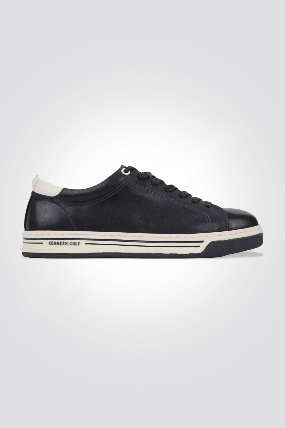 KENNETH COLE - סניקרס עור לגבר בצבע נייבי כהה - MASHBIR//365