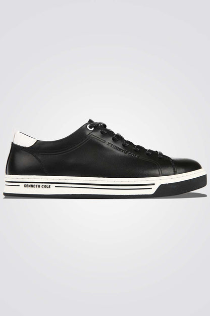 KENNETH COLE - סניקרס עור לגבר בצבע שחור - MASHBIR//365
