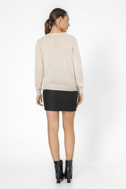 KENNETH COLE - סריג דק בצבע קרם - MASHBIR//365