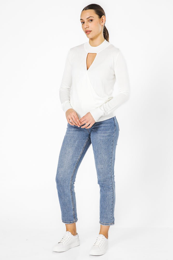 סריג דק בצבע קרם | קנת קול
