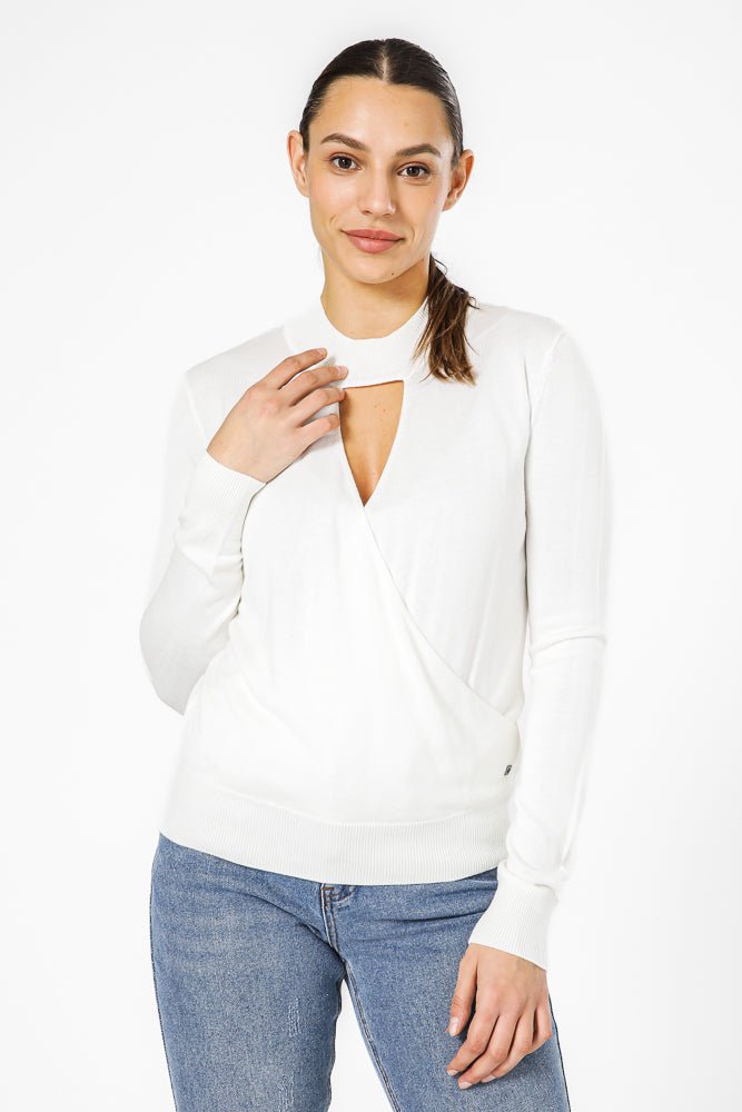 סריג דק בצבע קרם | קנת קול
