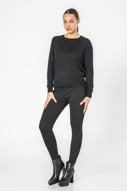 KENNETH COLE - סריג דק בצבע שחור - MASHBIR//365