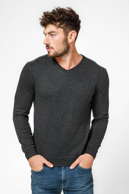 KENNETH COLE - סריג LAMBSWOOL בצבע אפור - MASHBIR//365