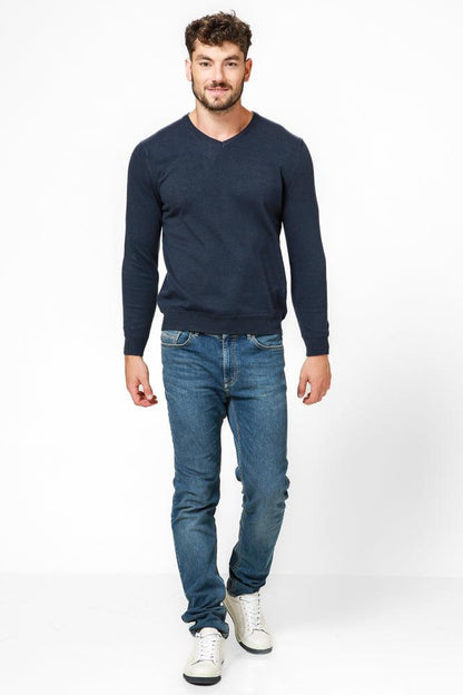 KENNETH COLE - סריג LAMBSWOOL בצבע נייבי - MASHBIR//365