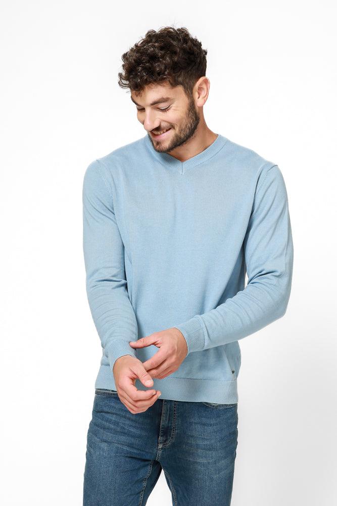 KENNETH COLE - סריג PROMO V תכלת - MASHBIR//365