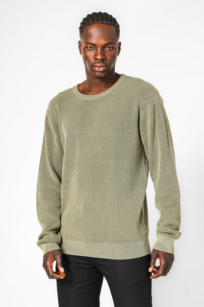KENNETH COLE - סריג וואפל בצבע זית - MASHBIR//365