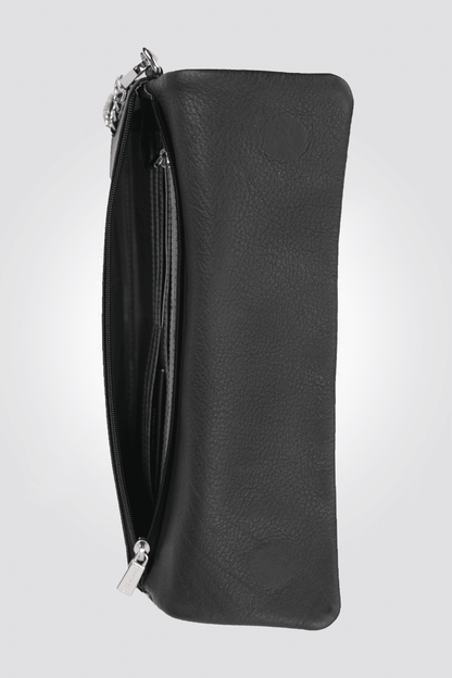 KENNETH COLE - תיק עור קרוס בצבע שחור - MASHBIR//365